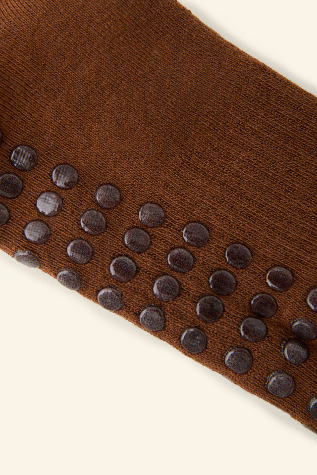 Calcetín Unisex Espresso con Grip